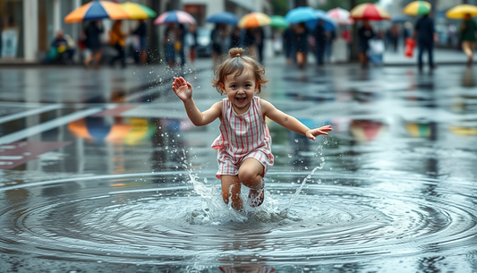 Puddle Jumping and Muddy Mayhem: Toddler Adventures in Tree Grandpa Rain boots