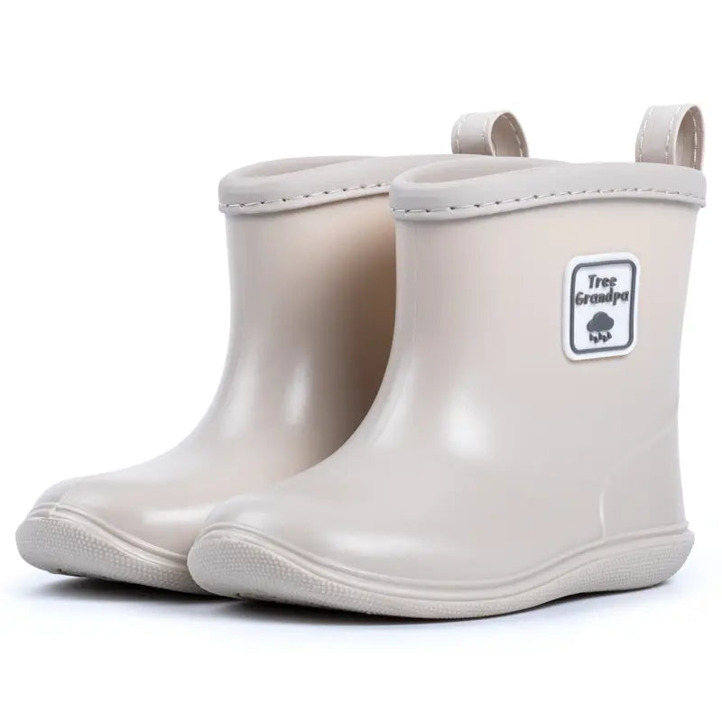 tree grandpa toddler rain boots ivory