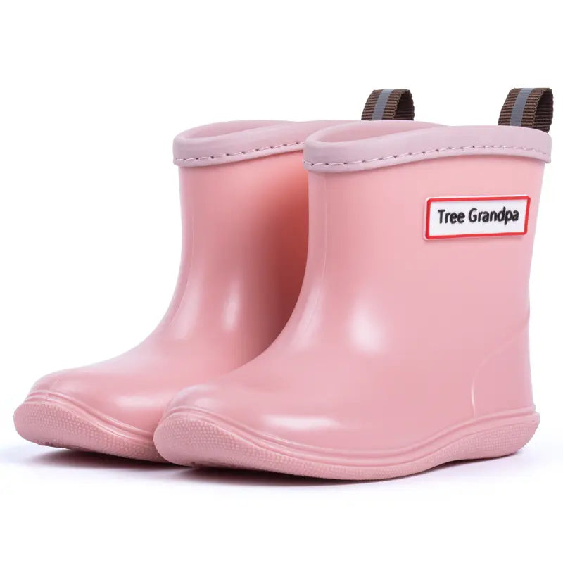 tree grandpa toddler rain boots pink